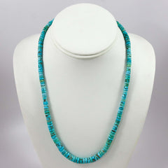 Image of Ray Lovato Hand-Rolled Sleeping Beauty Turquoise Necklace