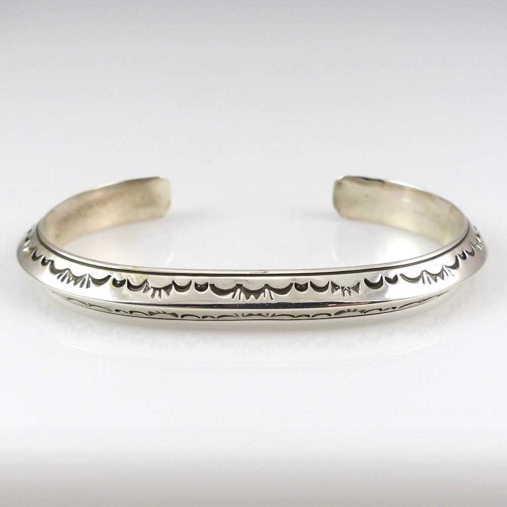 Stamped Silver Cuff - Garland's