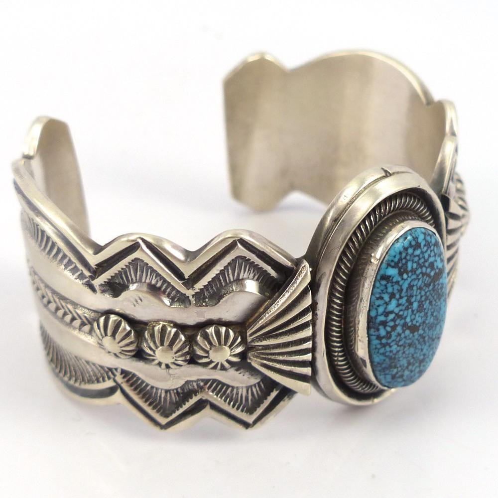 Spiderweb Kingman Turquoise Cuff - Garland's