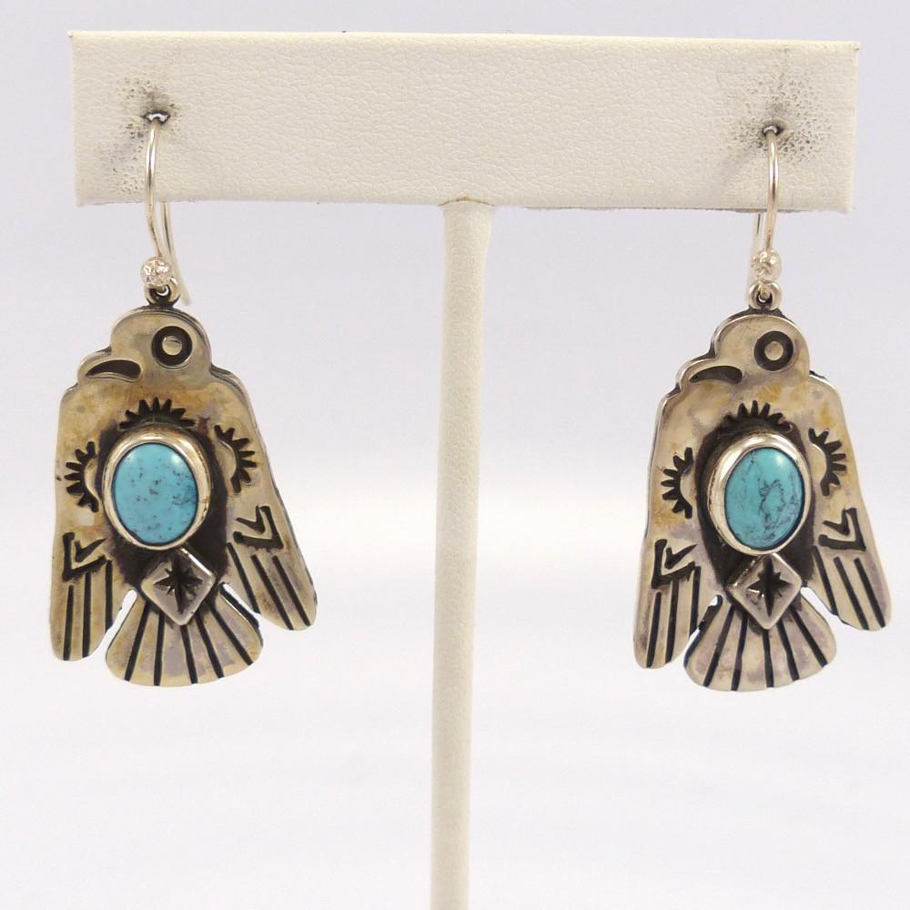Turquoise Thunderbird Earrings – Garland's Indian Jewelry