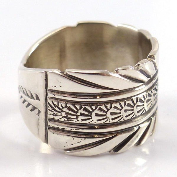 Stamped Silver Ring - Garland's