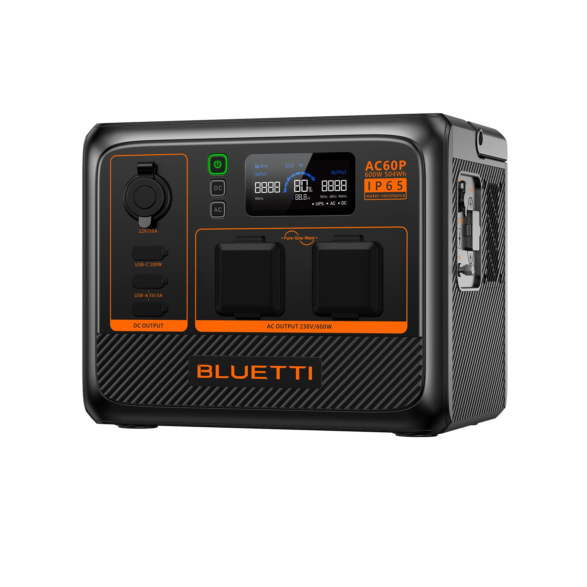 BLUETTI AC60P Tragbare Powerstation , 600 W 504 Wh