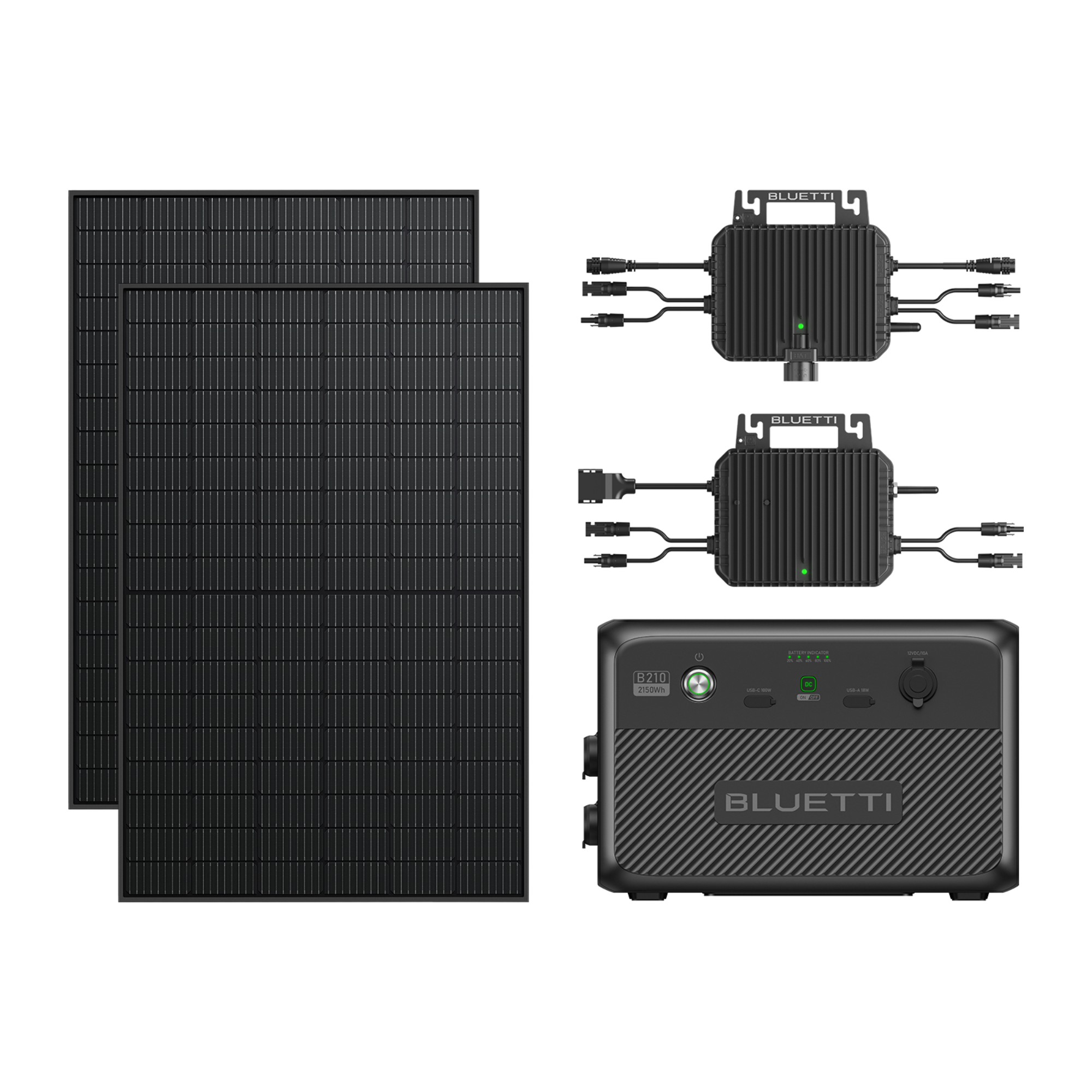 Balkonkraftwerk-System, Balkonkraftwerk-System (2150Wh Speicherung + Solar -2/BGPV-410W / BeforeTax