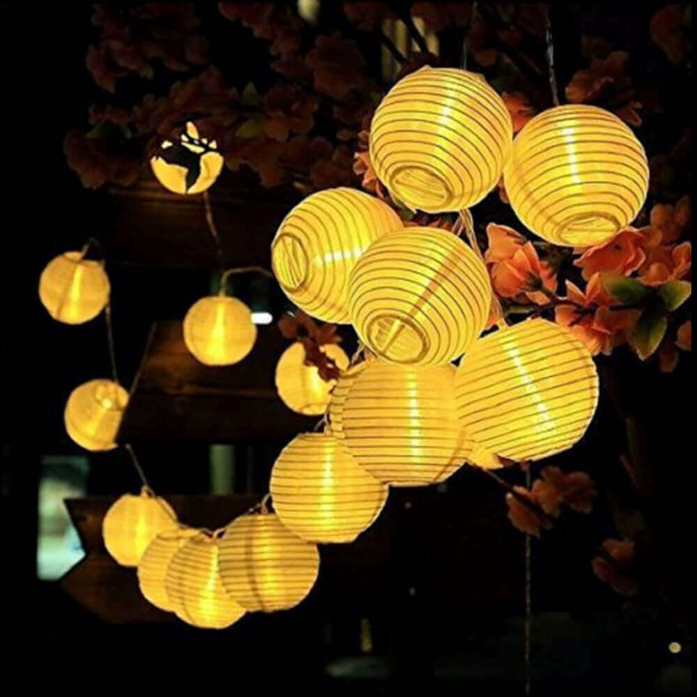 Outdoor Rice Paper Festoon Lights Garland