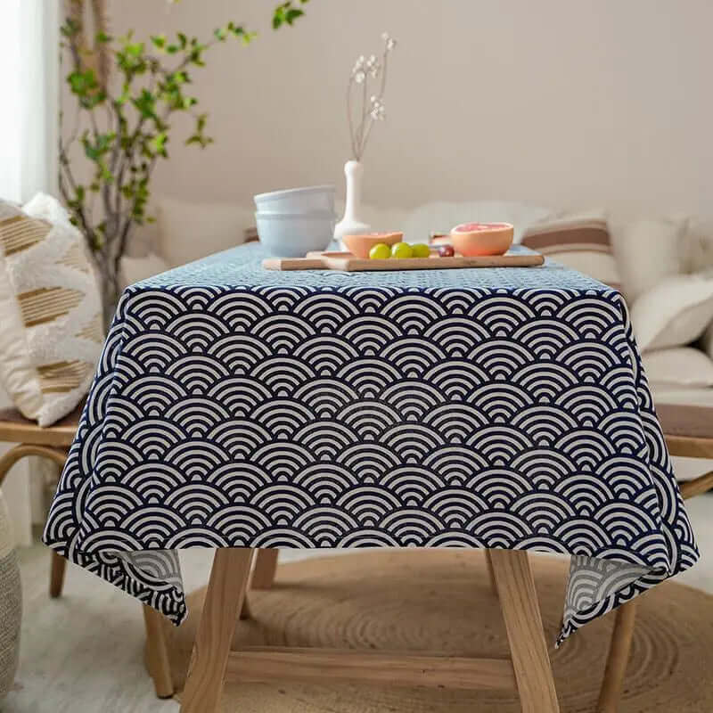 Nappe en lin de style japonais