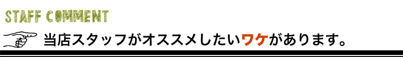 正美堂スタッフおすすめコメント