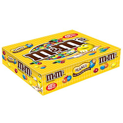M&M'S Fudge Brownie Share Size Chocolate Candy, 2.83 oz. 24 Count Box