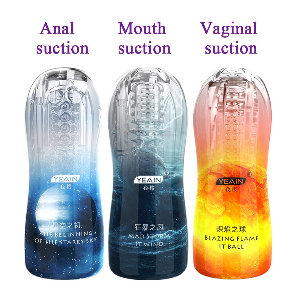 Vibrating Massager Male Sex Masturbation Machine Toys Male Masturbator Cup