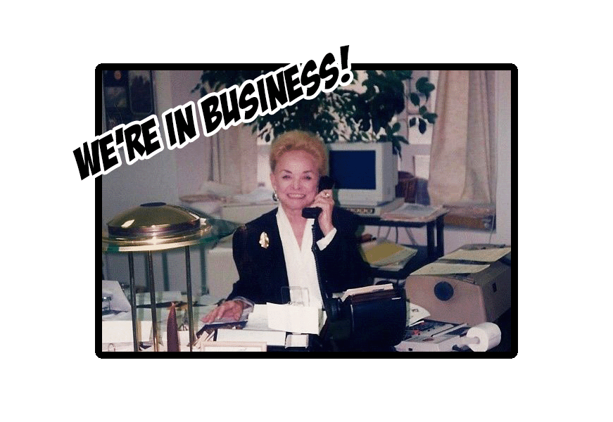 This is a photo of Erna Knutsen when she became successful selling specialty coffee