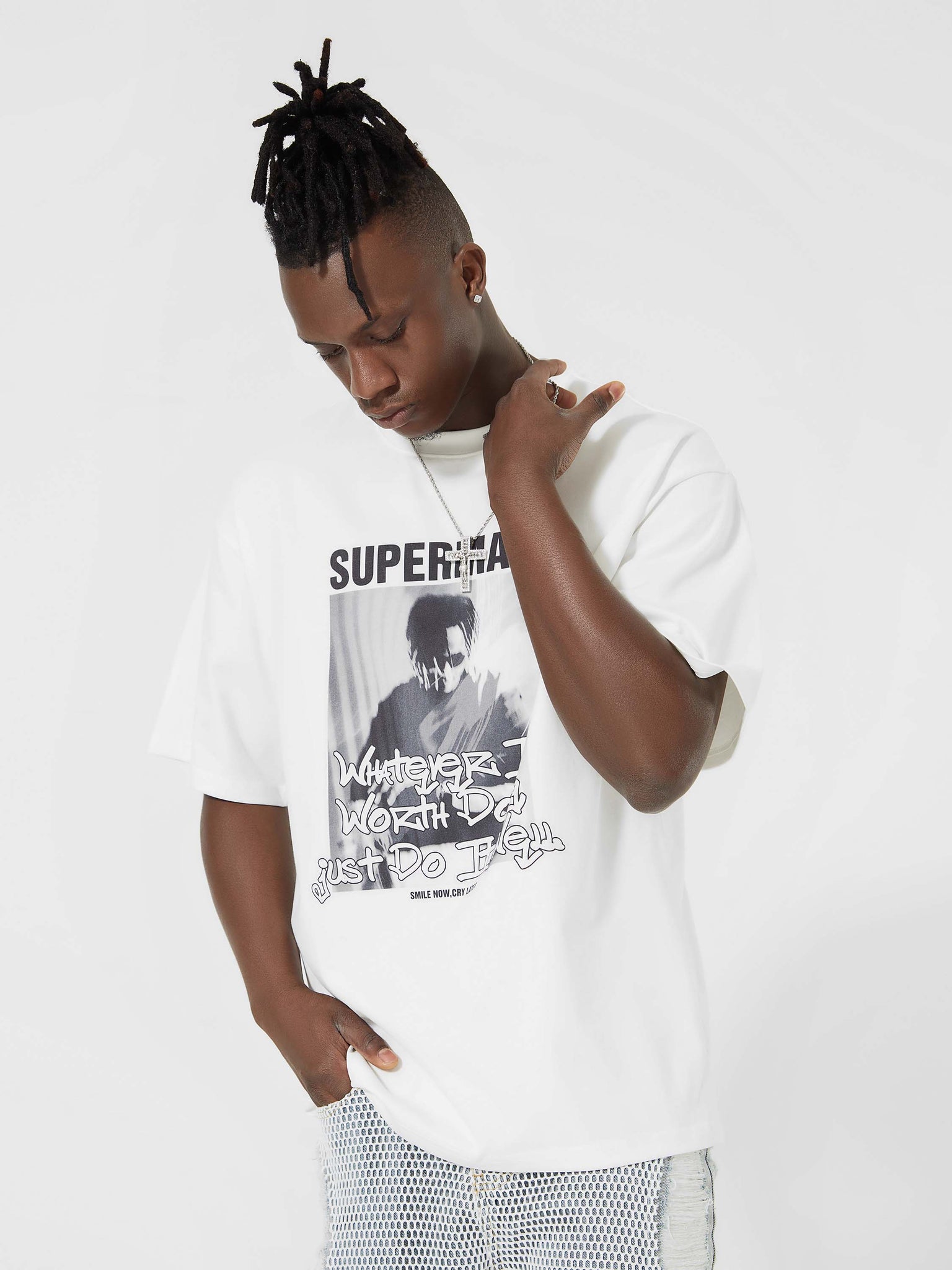 The Supermade Rapper Print T-shirt