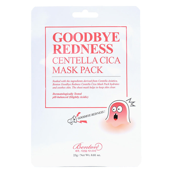 benton goodbye redness centella mask pack