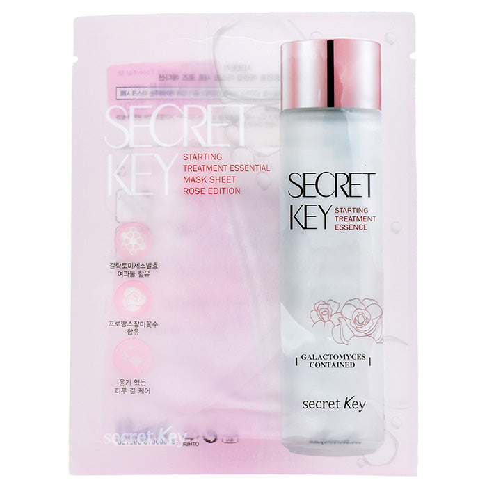 secretkey starting treatment essential mask sheet rose edition