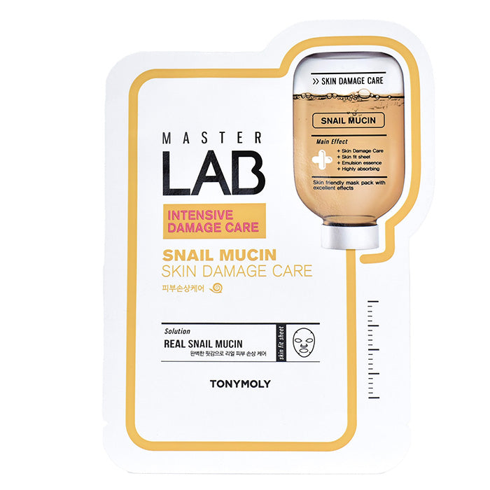 tonymoly master lab real mask sheet snail mucin