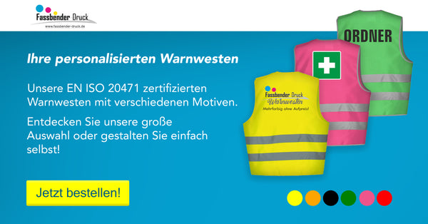 personalisierte bedruckte Warnwesten 