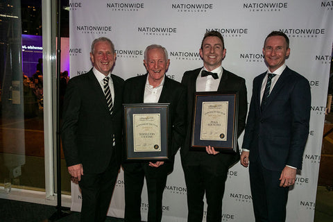 Suppliers of the Year. Niven McArthur, Ted Pevy, Geoff Kidd, Glen Pocklington.