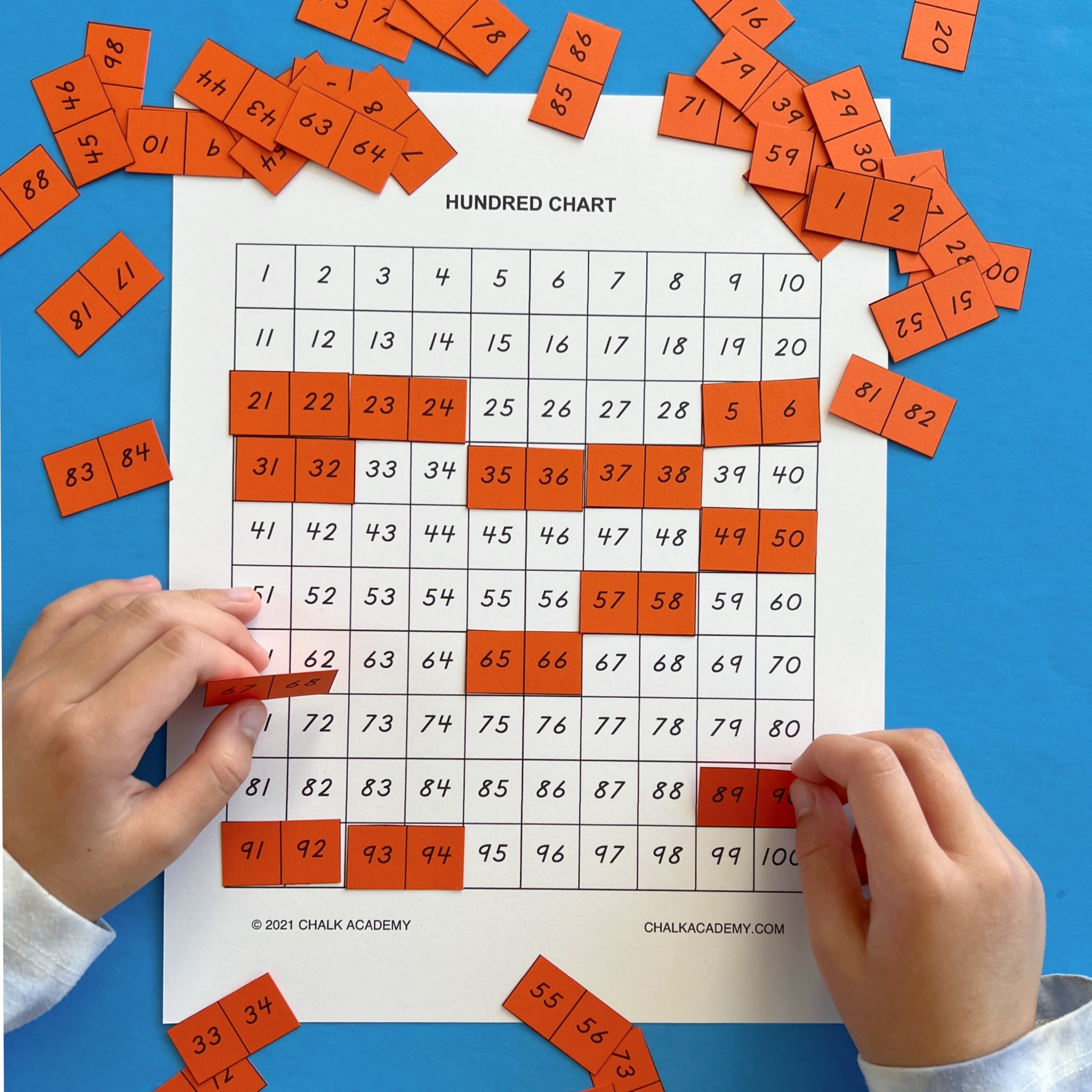 Hundreds Square Game - 100s Chart Jigsaw Puzzle - Number Chart Fun