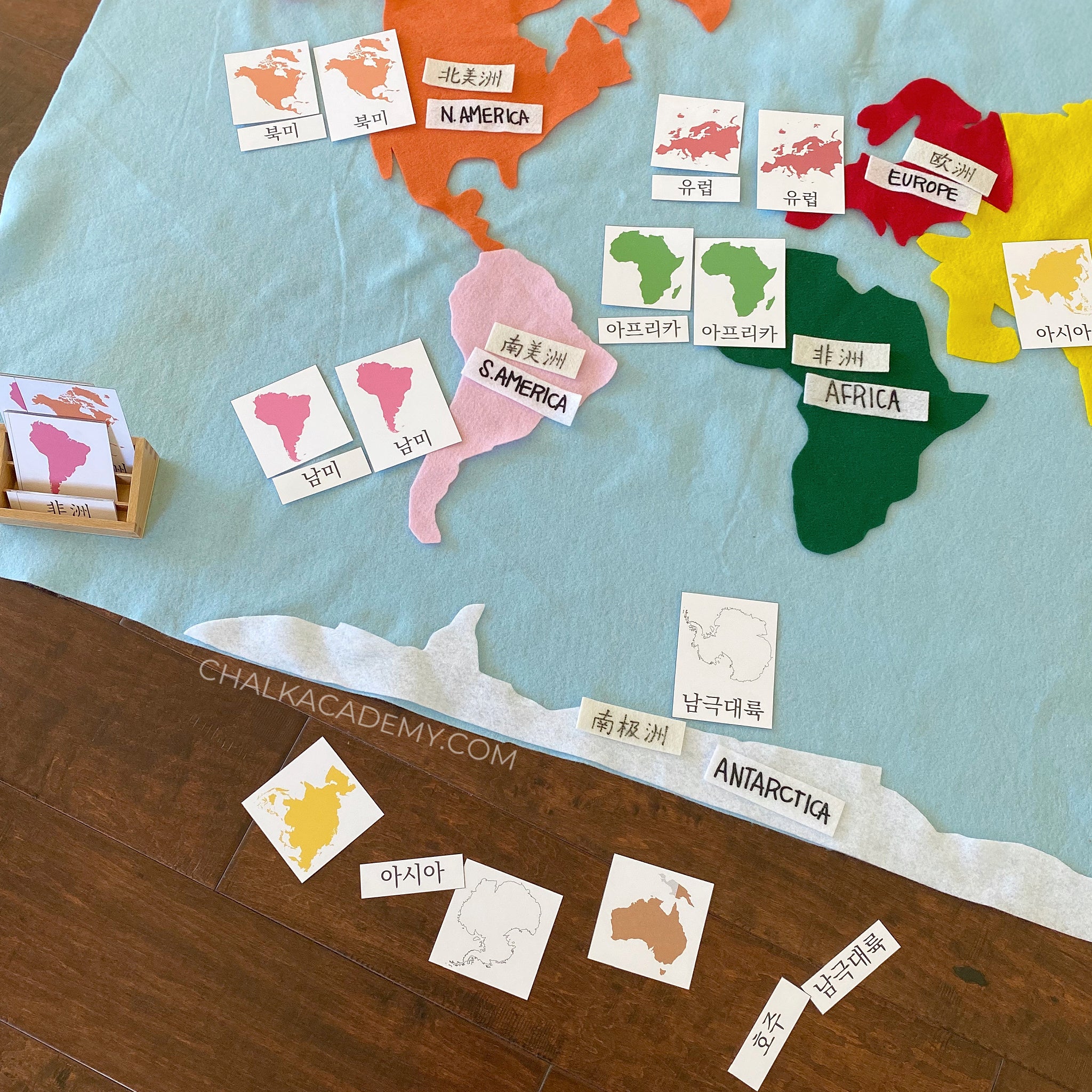 Montessori Materials: Map of the World (Premium Quality)
