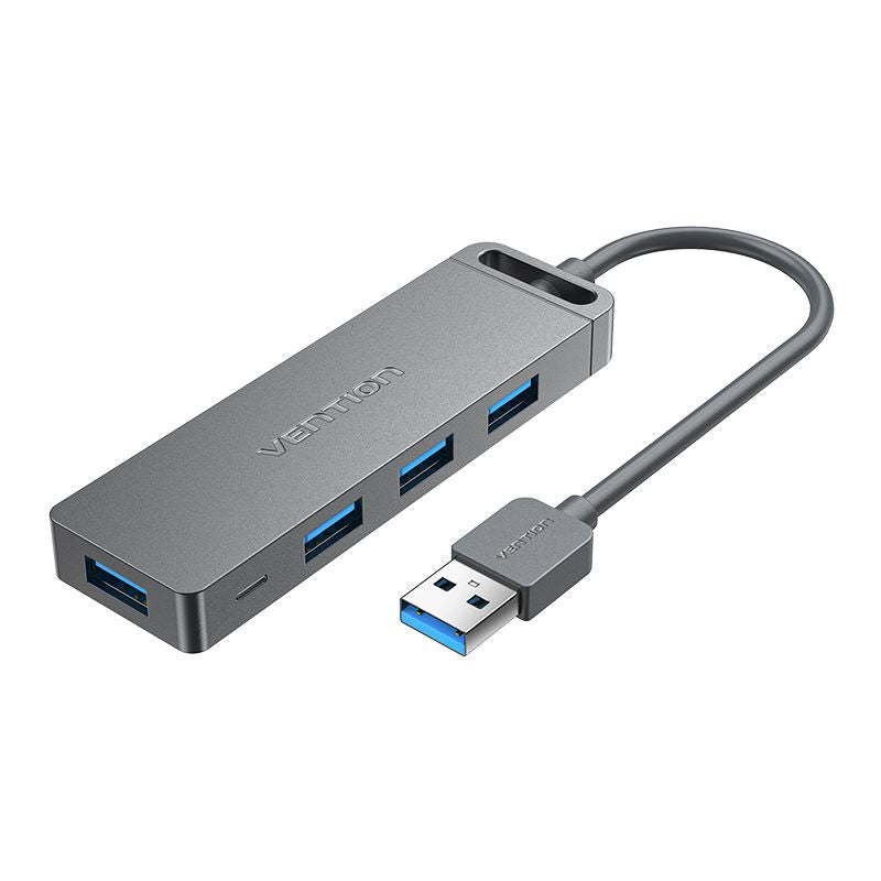 USB 3.0 hub with 4 USB-A ports - additional USB-C power supply