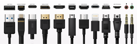 Type-C port USB connector replaces Type A micro and mini USB, 3, 5mm jack charging connector, freehand MI and display port