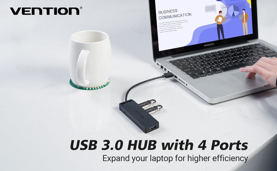 Hub USB 3.0 4 ports avec alimentation 0,15/0,5/1 M noir/gris