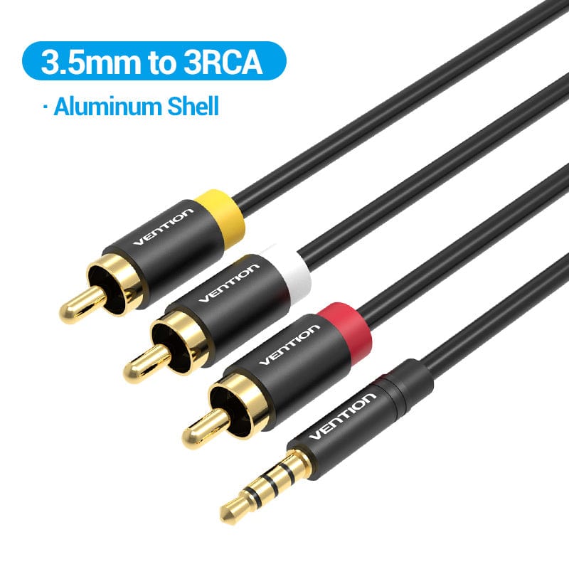 Tan QY 2RCA to 2RCA Cable 3Ft, Gold-Plated 2 RCA Male to 2 RCA Male Stereo  Audio Cable for Home Theater, HDTV, Gaming Consoles, Hi-Fi Systems (3Ft/1M)  : : Electronics