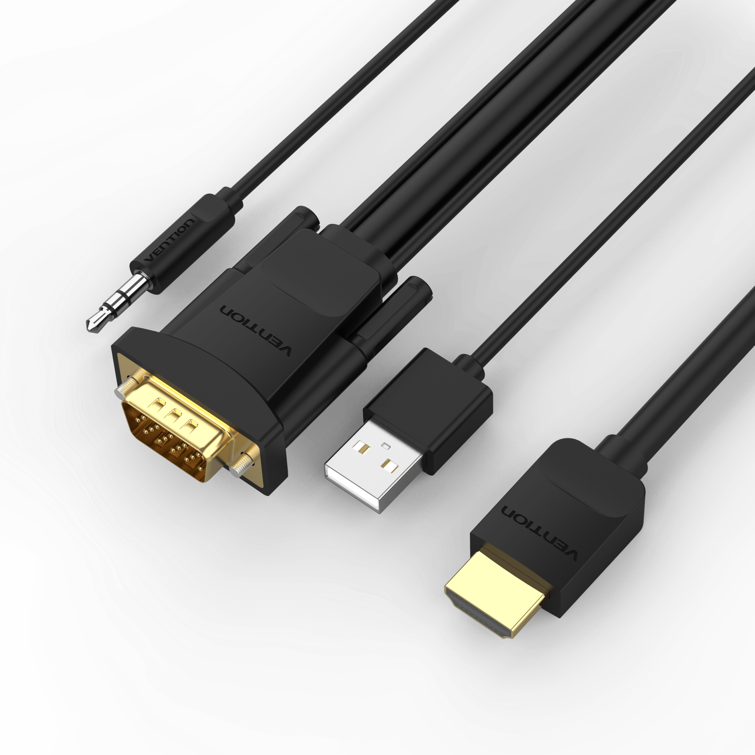 JZMATECH Adaptateur HDMI vers VGA 1080P, Convertisseur (mâle vers Femelle)  avec Câble Audio et Câble de Charge Micro USB pour PC, Ordinateur Portable,  Projecteur, HDTV, PS4/3 Xbox : : Informatique