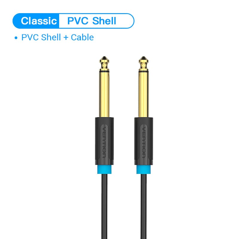 6.5 to 3.5 Jack Aux Cable Adapter for Speaker Guitar Amplifier TRS Aud