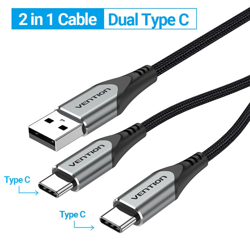 Cable USB C corto, cable USB tipo C de carga rápida 3A, cable de extensión  en forma de U, cargador USB tipo C en ángulo de 180 grados (7.9 in)