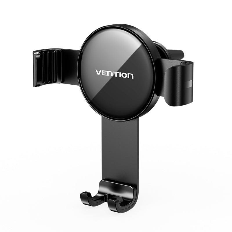 Auto-Clamping Car Phone Mount With Duckbill Clip Black Disc Type