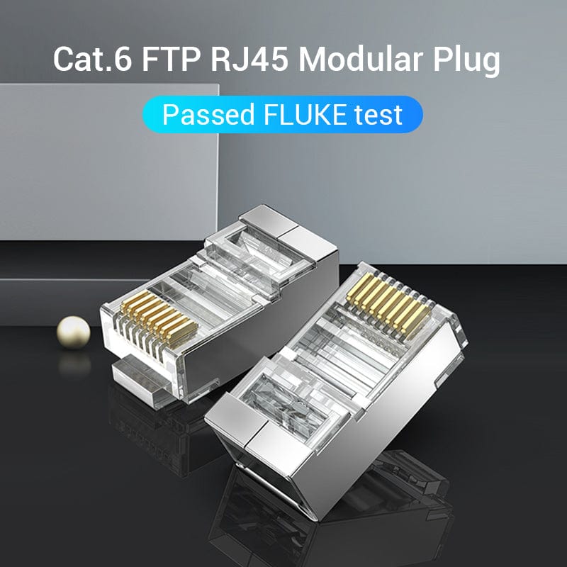 982018 - 8 connecteurs RJ45 cat6 FTP 3M pouyet 8 contacts