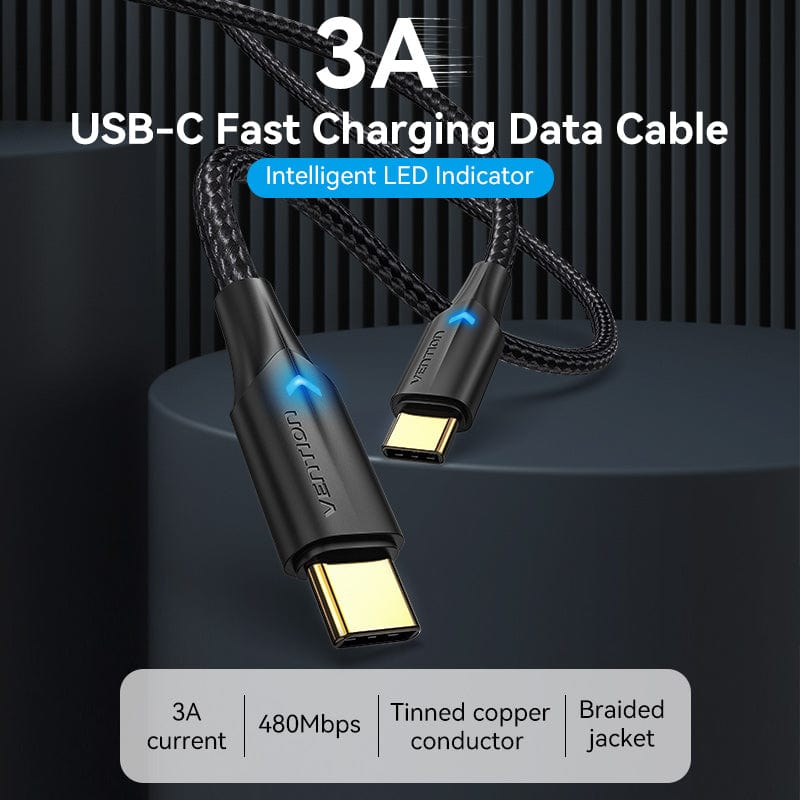 VENTION VAS-A12-B100 - Câble Micro USB 3.0 3A chargeur rapide