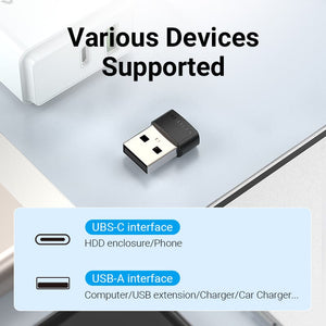 Pijlpunt Het is de bedoeling dat verslag doen van USB 2.0 Male to USB-C Female Adapter Black PVC Type