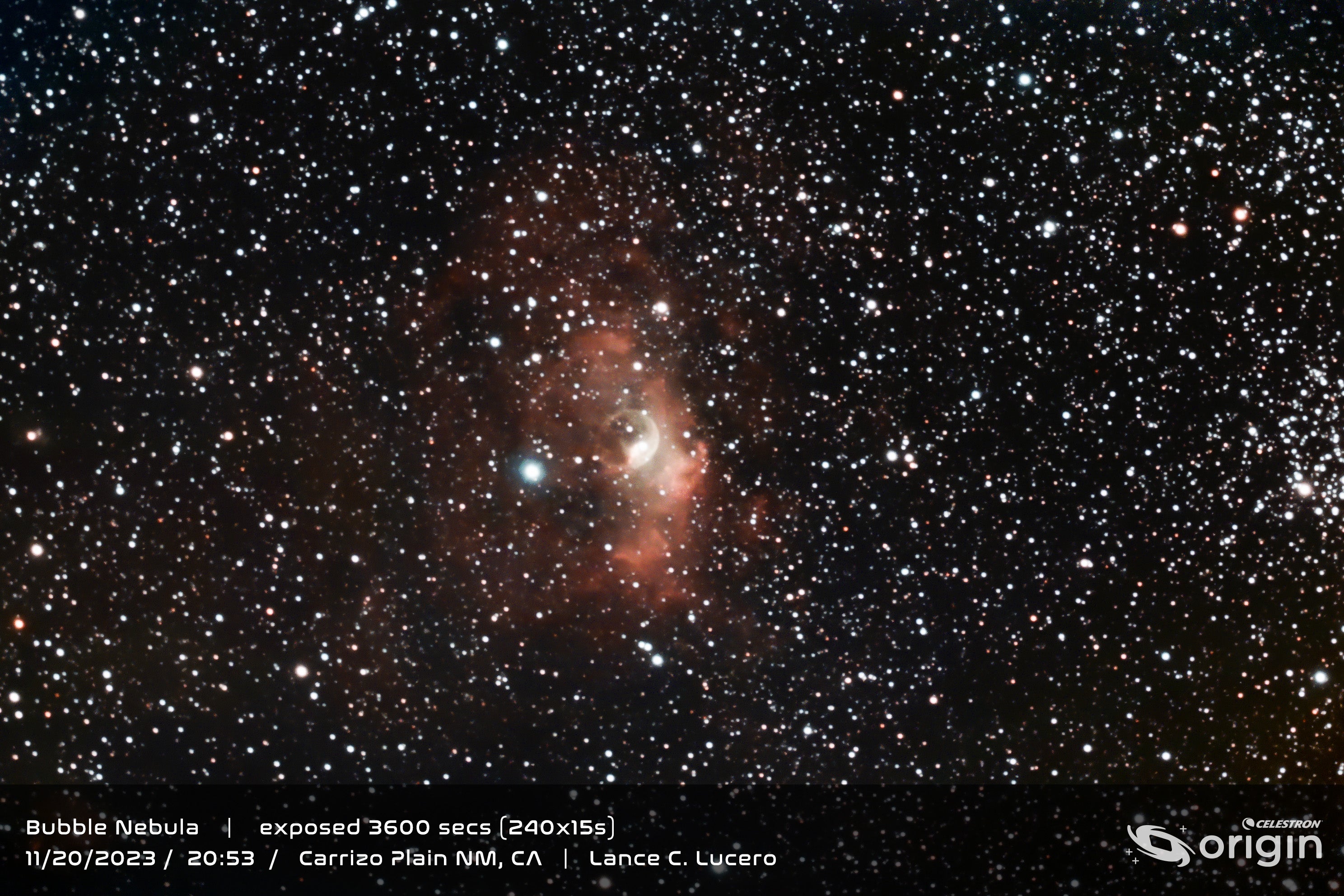 Télescope d'observatoire pour maison intelligente Celestron Origin - Exemple d'image