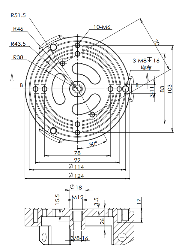 tripod attachment spec diagram