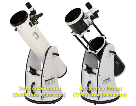 Pair of Dobsonian Telescopes Classic and Flex tube