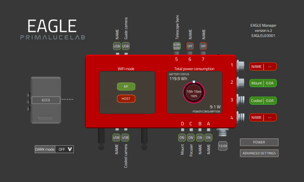 EAGLE LE Astrophotography Computer EAGLE Manager