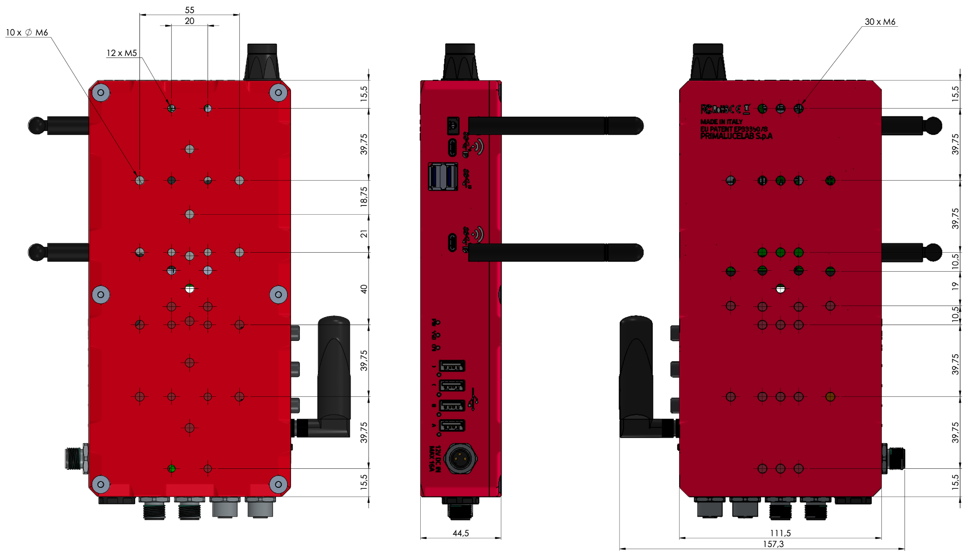 EAGLE5 XTM Astrophotography Computer Dimensions