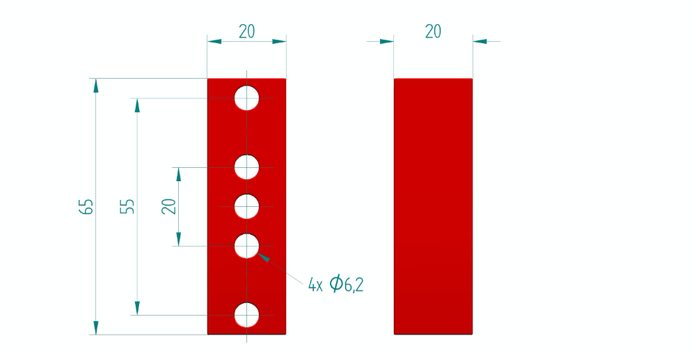 PrimaLuceLab PLUS Spacers - 20mm Dimensions