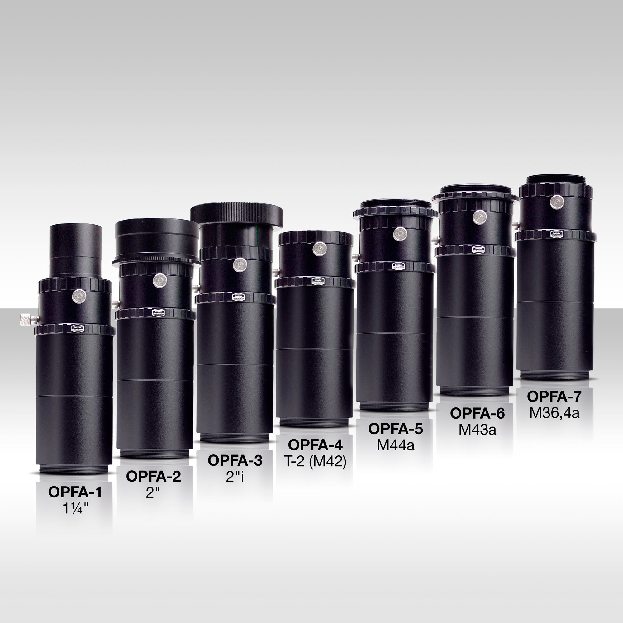 OPFA Eyepiece Projection Adapter Lineup