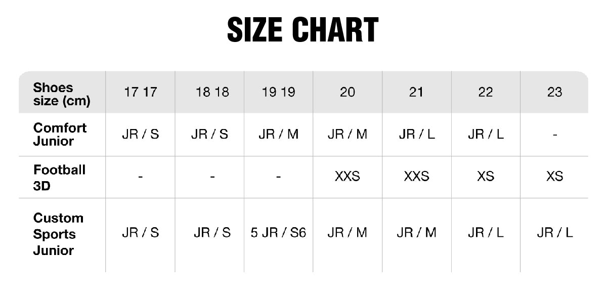 sidas-junior-insoles-size-chart