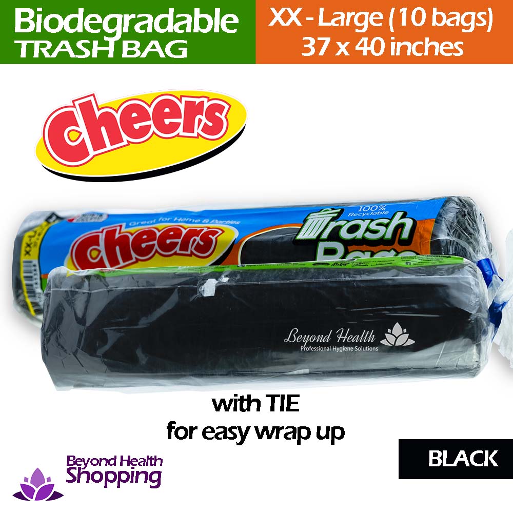 Cheers Small Size Black Trash Bag - 10 Bags (1 Pack)