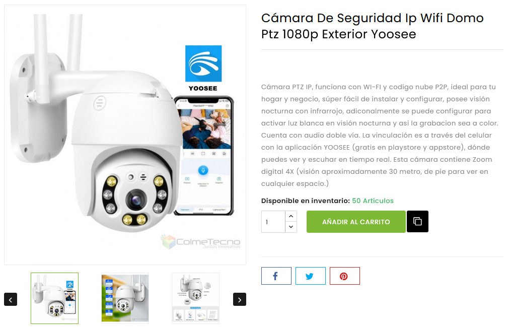 Camara Ip Domo Motorizado Hd Audio 2 Vias Exterior Icsee