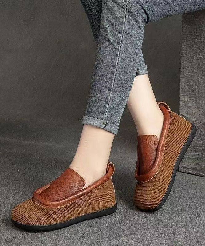 namcoverse Retro Casual Versatile And Comfortable Cowhide Flat Shoes CZ1017