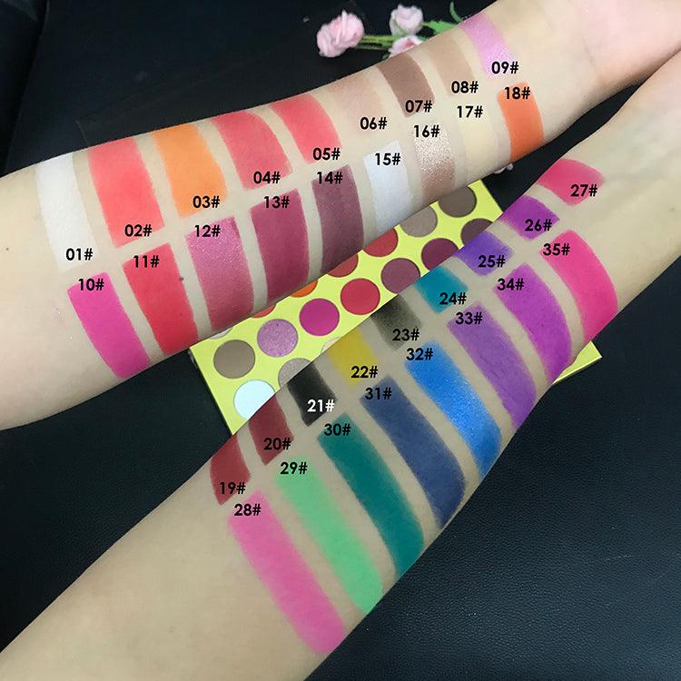 35 Colors Cosmetics Private Label Makeup Eye Shadow Marble Texture Eyeshadow Palette - Shmily Beauty