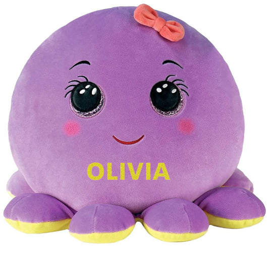Personalised TY Squishaboo 14″ Octavia Octopus Squish Plush