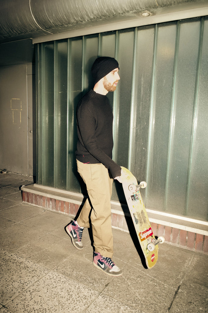 picture of skater in one merino knit