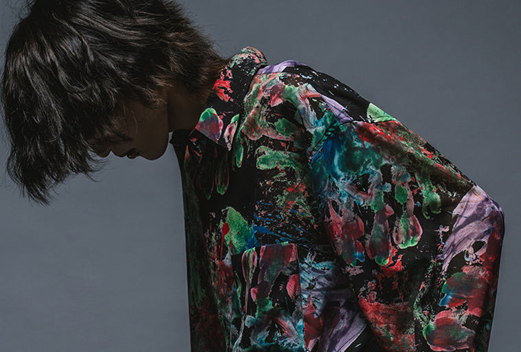 【Abyssea】Psychedelic hand painting shirtsの商品写真