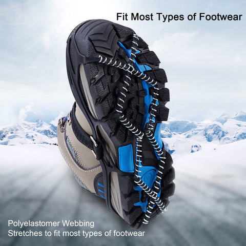 NewDoar Anti-Slip Snow Ice Traction Cleats Overshoes Studded Ice Walki –  newdoar