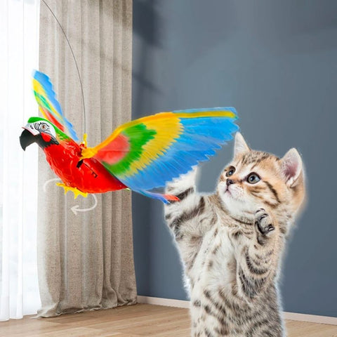Jouet pour chat interactif en forme d'oiseau - Chatounette