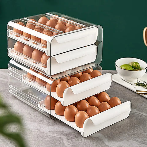 SOUTH AREA - Bandejas Colgantes para Huevos de Refrigerador, 2 Pack Hueveras  Organizador de Frigorífico Innovador y Compacto